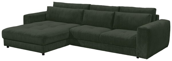 ROHOVÁ SEDAČKA, textil, kompozitní dřevo, tmavě zelená MID.YOU - Sedací soupravy, Online Only