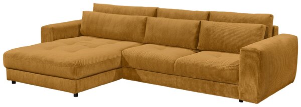 ROHOVÁ SEDAČKA, textil, kompozitní dřevo, žlutá MID.YOU - Sedací soupravy, Online Only