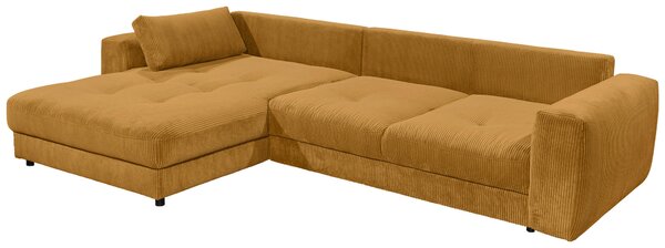 ROHOVÁ SEDAČKA, textil, kompozitní dřevo, žlutá MID.YOU - Sedací soupravy, Online Only