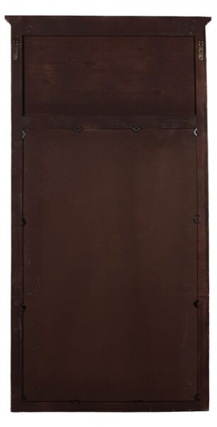 Zrcadlo v béžovém rámu se zlatou patinou Geerdine – 80x5x158 cm