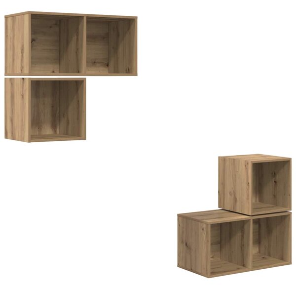 Sestava TV skříněk 4 ks Artisanový dub Kompozitní dřevo 3393290