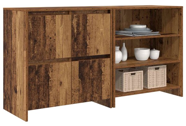 Servírovací skříň 2 ks Staré dřevo 70 x 41 x 75 cm 3393300