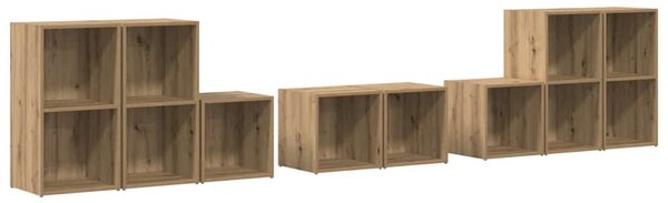 Sada televizních skříní 8 ks Artisanový dub Kompozitní dřevo 3393275