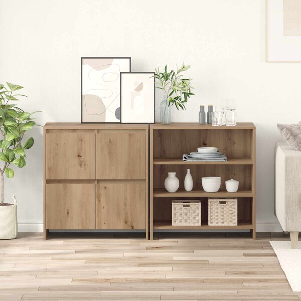 Servírovací skříň 2 ks Artisanový dub 70 x 41 x 75 cm 3393302
