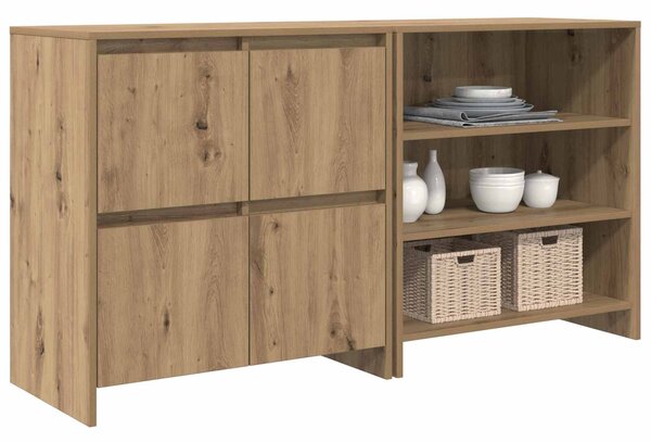 Servírovací skříň 2 ks Artisanový dub 70 x 41 x 75 cm 3393302