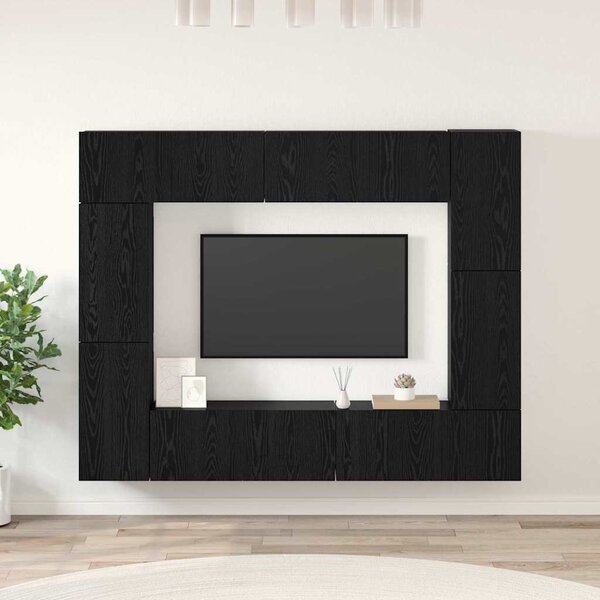 Sestava TV skříněk 8 ks Černý dub Kompozitní dřevo 3393310