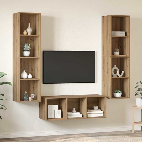Sestava TV skříněk 3 ks Artisanový dub Kompozitní dřevo 3393341