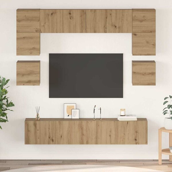 Sestava TV skříněk 8 ks Artisanový dub Kompozitní dřevo 3393335