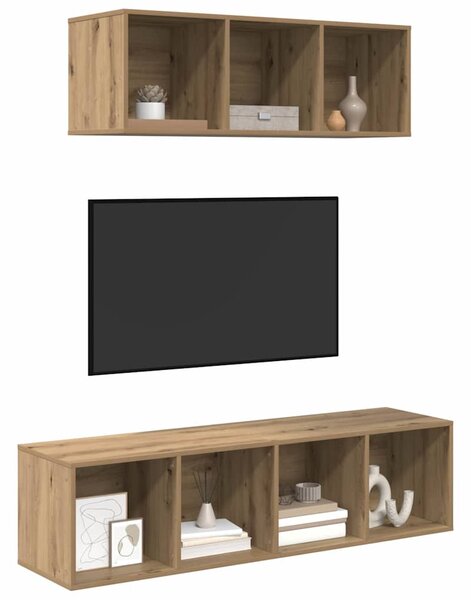 Sestava TV skříněk 2 ks Artisanový dub Kompozitní dřevo 3393356