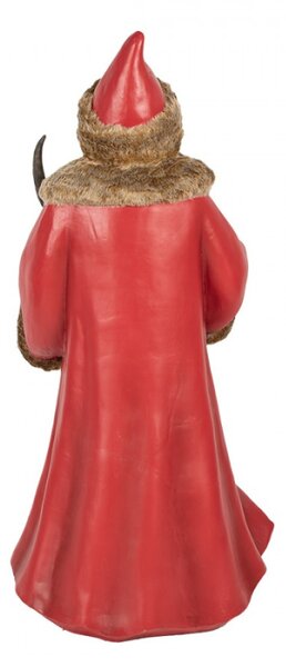Hnědá vánoční postavička Father Christmas s LED osvětlením – 65x49x122 cm