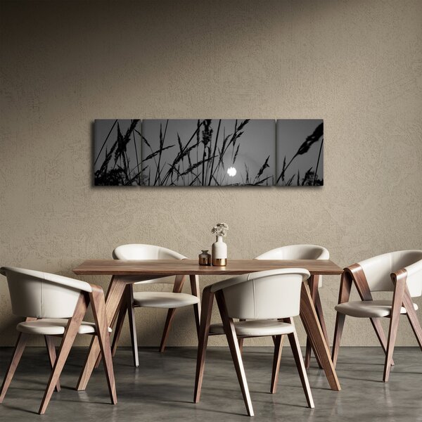 Obraz - Louka se západem slunce (170x50 cm)