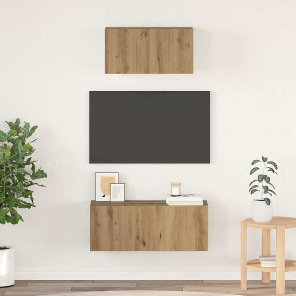 Sestava TV skříněk 2 ks Artisanový dub Kompozitní dřevo 3393383