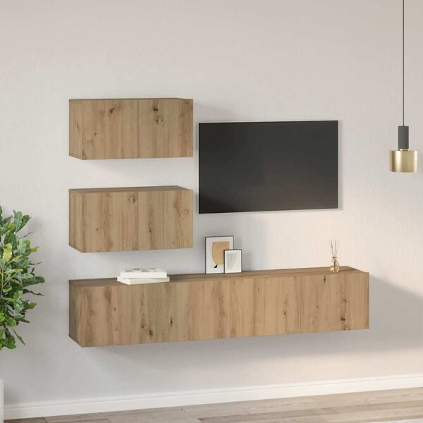 Sestava TV skříněk 4 ks Dub artisan Kompozitní dřevo 3393395