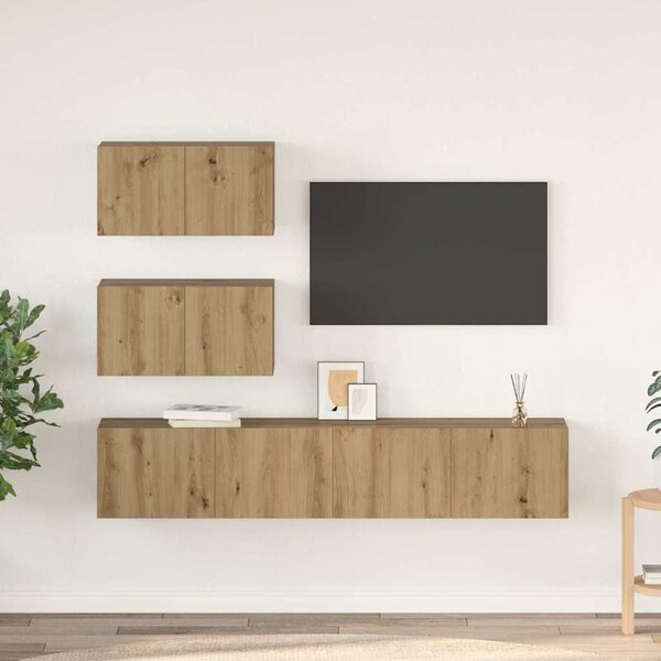 Sestava TV skříněk 4 ks Dub artisan Kompozitní dřevo 3393395