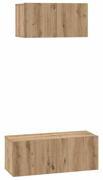 Sestava TV skříněk 2 ks Artisanový dub Kompozitní dřevo 3393383