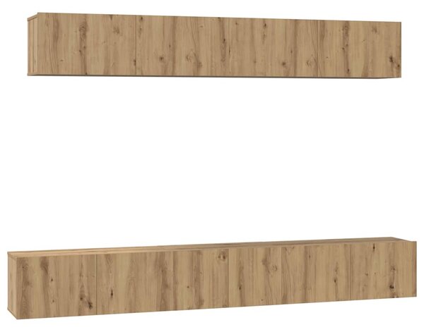 Sestava TV skříněk 5 ks Artisanový dub Kompozitní dřevo 3393386