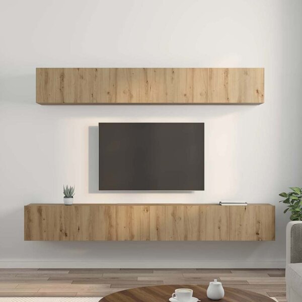 Sestava TV skříněk 5 ks Artisanový dub Kompozitní dřevo 3393386