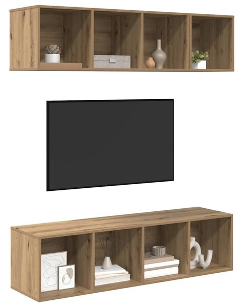 Sestava TV skříněk 3 ks Artisanový dub Kompozitní dřevo 3393413