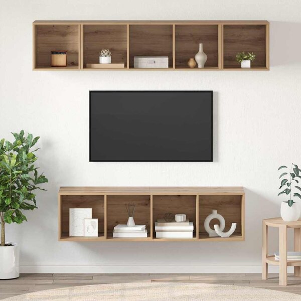Sestava TV skříněk 4 ks Artisanový dub Kompozitní dřevo 3393422
