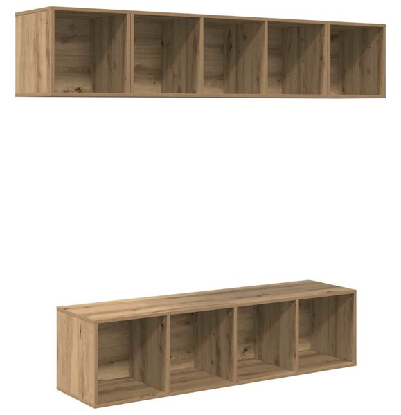 Sestava TV skříněk 4 ks Artisanový dub Kompozitní dřevo 3393422
