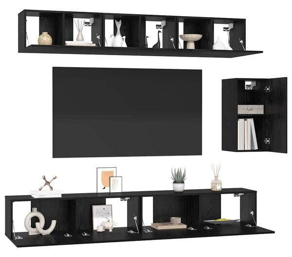 Sestava TV skříněk 6 ks Černý dub Kompozitní dřevo 3393442