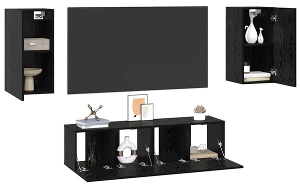 Sestava TV skříněk Černý dub Kompozitní dřevo 3393463