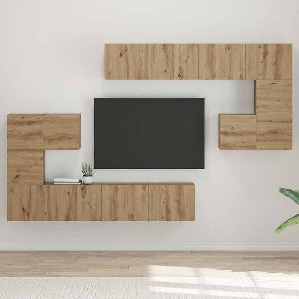 TV jednotky 4 ks Artisanový dub Kompozitní dřevo 3393494