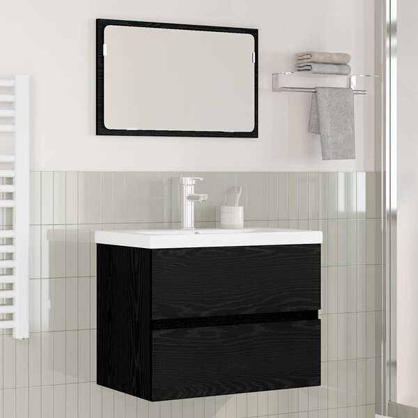Sada koupelnového nábytku 3 ks Černý dub 61 x 39 x 45 cm 3393502