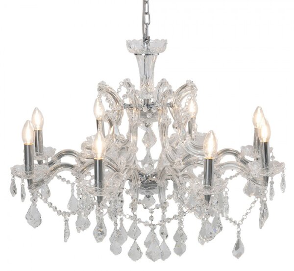 5LL-CR115 Lustr Stříbrný 80*60 cm E14/max 8*40W – 80x60 cm