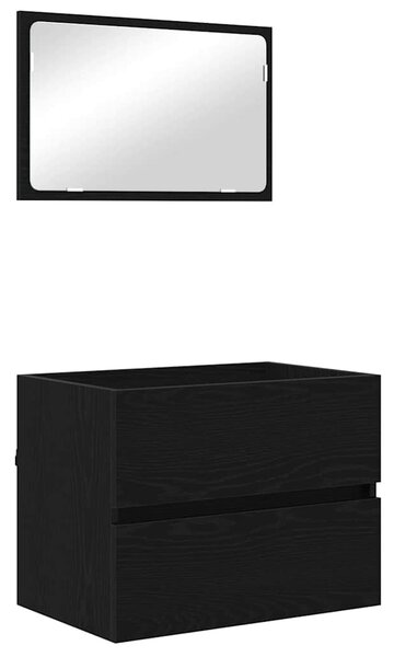Sada koupelnového nábytku 3 ks Černý dub 61 x 39 x 45 cm 3393502