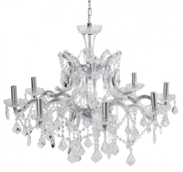 5LL-CR115 Lustr Stříbrný 80*60 cm E14/max 8*40W – 80x60 cm