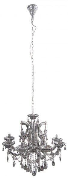 5LL-CR116 Lustr Stříbrný 70*60/185 cm E14/max 8*40W – 70x60/185 cm