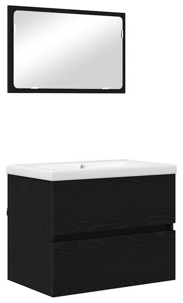 Sada koupelnového nábytku 3 ks Černý dub 61 x 39 x 45 cm 3393502
