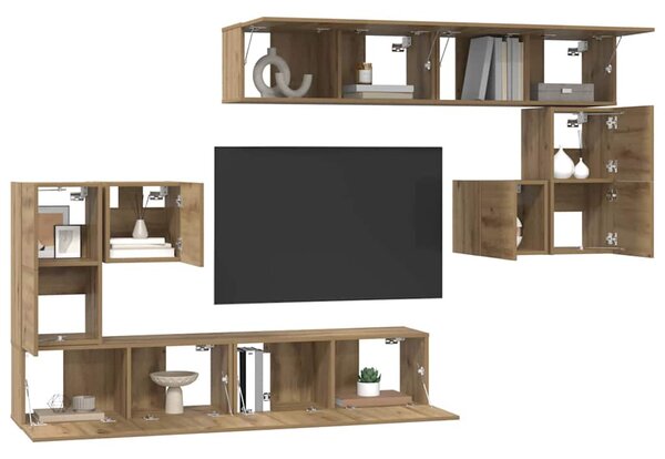 TV jednotky 4 ks Artisanový dub Kompozitní dřevo 3393494