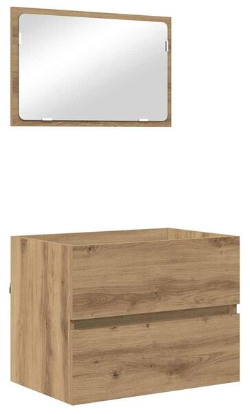 Sada koupelnového nábytku 3 ks Artisanový dub 61 x 39 x 45 cm 3393503