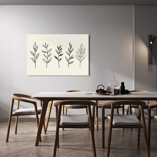 Obraz minimalistické větvičky v linii