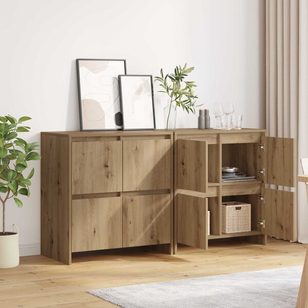 Konzole 2 ks dub artisan 70 x 41 x 75 cm Kompozitní dřevo 3393515