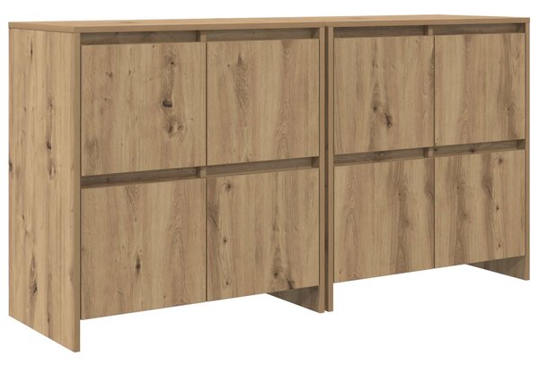 Konzole 2 ks dub artisan 70 x 41 x 75 cm Kompozitní dřevo 3393515