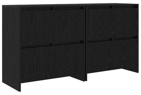 Konzole 2 ks Černý dub 70 x 41 x 75 cm Kompozitní dřevo 3393514