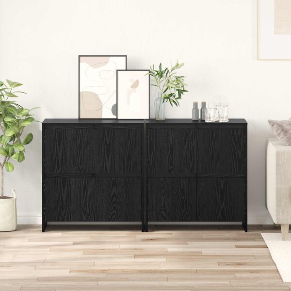 Konzole 2 ks Černý dub 70 x 41 x 75 cm Kompozitní dřevo 3393514