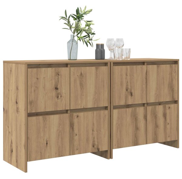 Konzole 2 ks dub artisan 70 x 41 x 75 cm Kompozitní dřevo 3393515