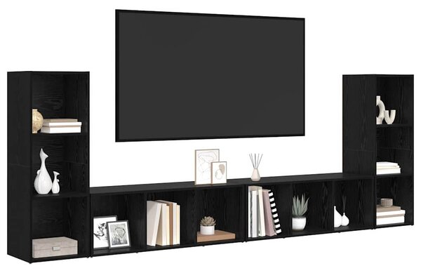 Sestava TV skříněk 4 ks Černý dub Kompozitní dřevo 3393523