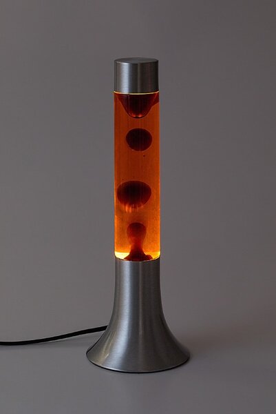 RABALUX 76026 Poppilol lávová lampa D55mm LED 25W/34lm 3000K stříbrná, oranžová