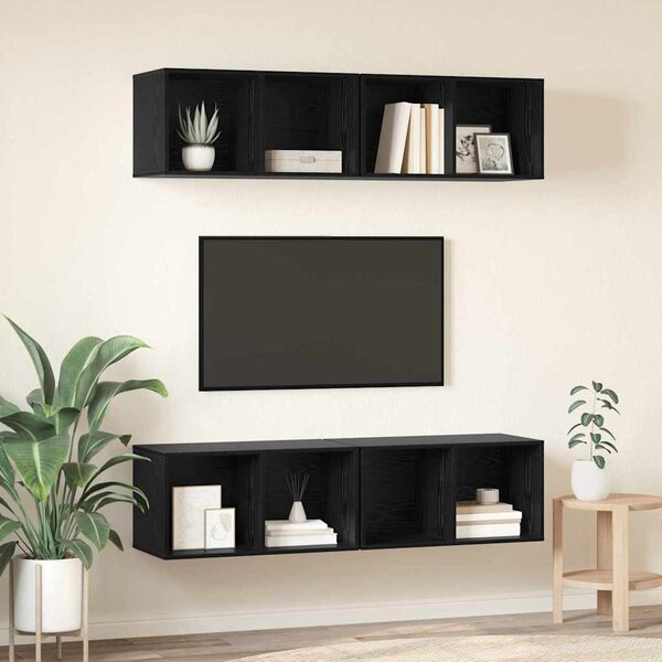 Sestava TV skříněk 4 ks Černý dub Kompozitní dřevo 3393532