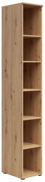 REGÁL, dub artisan, 30/195/40 cm Carryhome - Knihovny