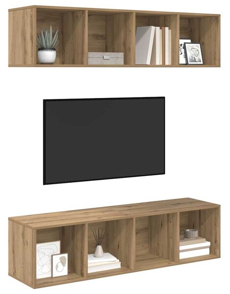 Sestava TV skříněk 2 ks Artisanový dub Kompozitní dřevo 3393527