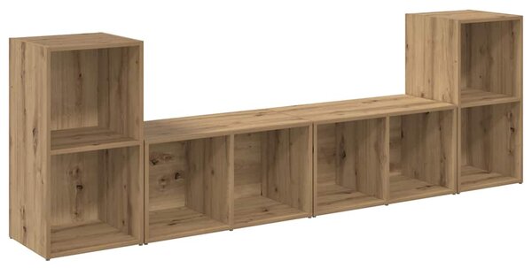 Sestava TV skříněk 4 ks Artisanový dub Kompozitní dřevo 3393530