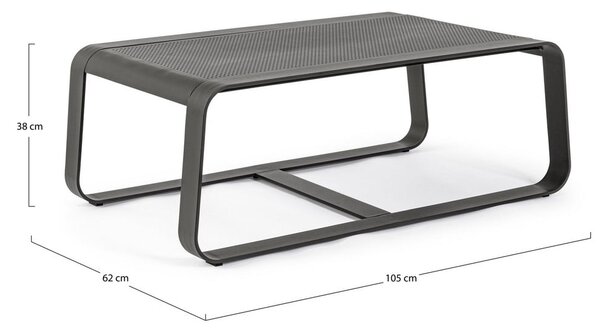 Hliníkový zahradní konferenční stolek 62x105 cm Merrigan – Bizzotto