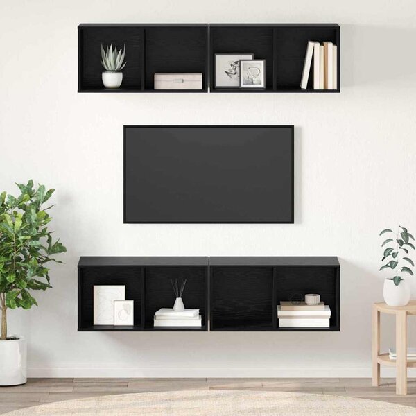 Sestava TV skříněk 4 ks Černý dub Kompozitní dřevo 3393532