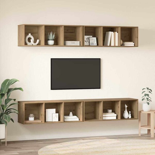 Sestava TV skříněk 4 ks Artisanový dub Kompozitní dřevo 3393536